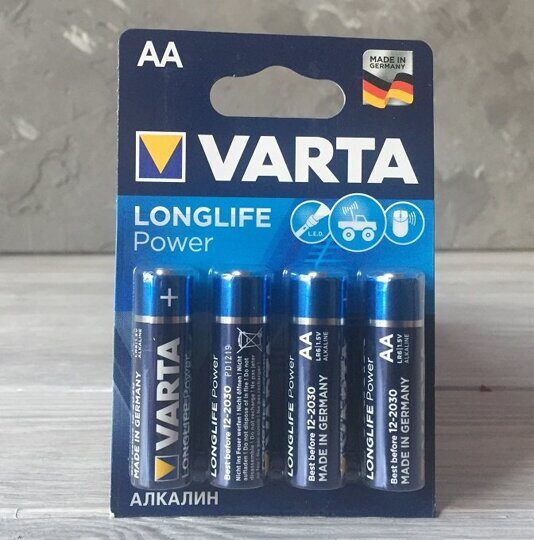 Батарейки Varta Longlife Power 4 штуки тип АА
